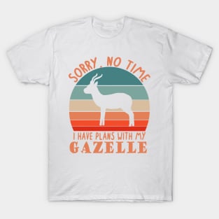 Plans with Gazelle Antilope Fan Saying Design T-Shirt